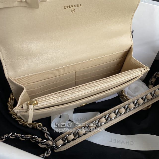 Chanel女包 香奈兒專櫃最新款鏈條斜挎包 Chanel高版本19新款小羊皮Woc AP0957  djc4249